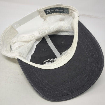 Richardson Trucker Hat Gray OSFM River 1 Stanley Idaho Mountain Oars Snapback