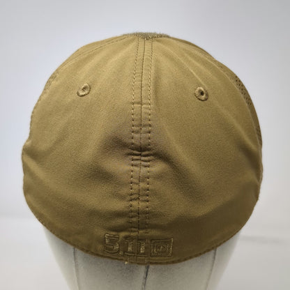 5.11 Tactical Baseball Cap Brown L Loop Patch Ventilation Performance Fitted Hat