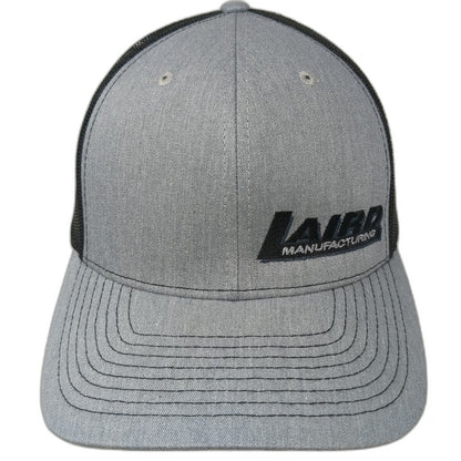 Richardson Trucker Hat Gray Black One Size Laird Manufacturing American Flag