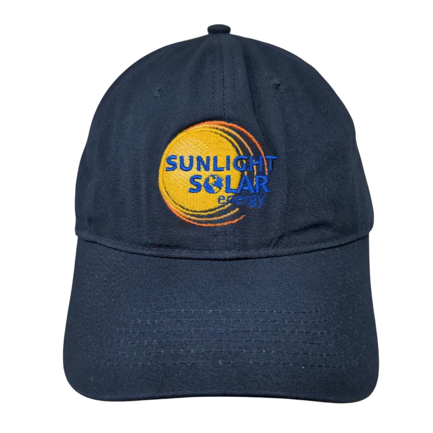 Sunlight Solar Energy Strapback Hat Blue OSFA Adjustable Port & Company Cotton