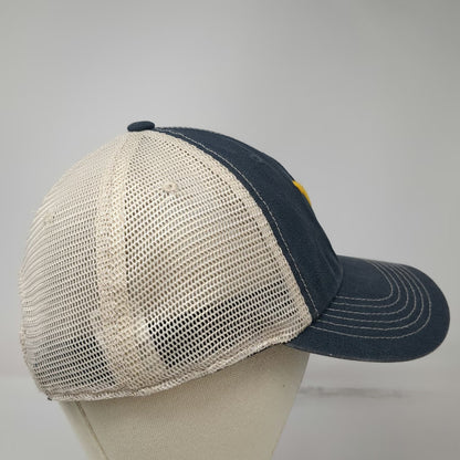 Top of the World West Virginia Mountaineers NCAA Trucker Hat Blue One Size Mesh