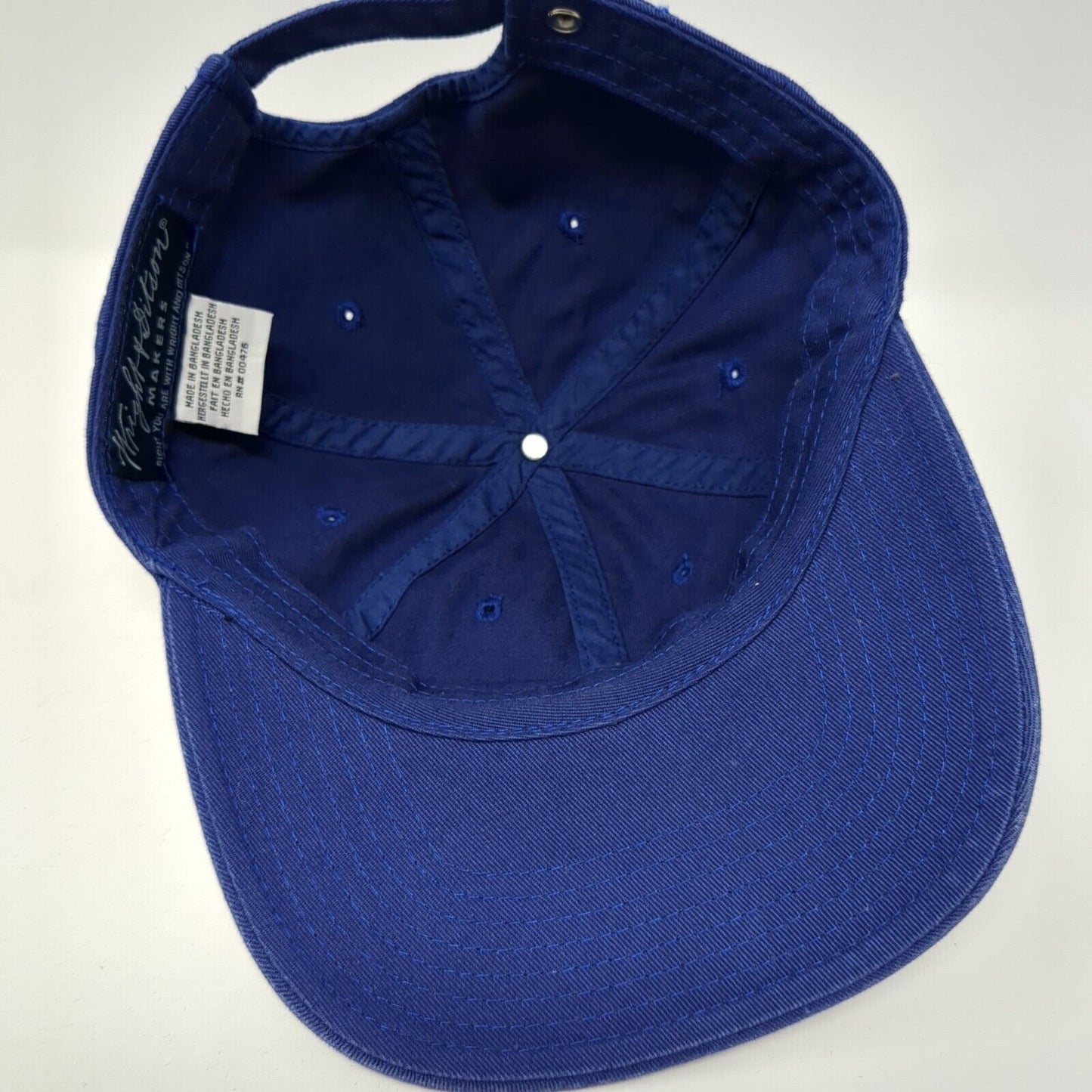 Wright & Ditson Makers Slideback Hat Blue One Size Adjustable 6 Panel Blank