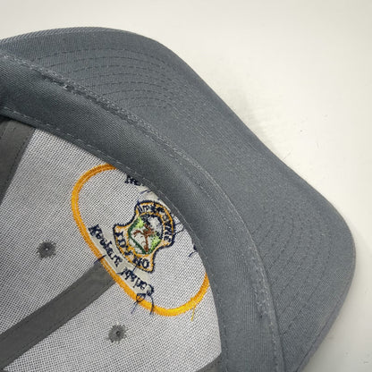 MountainTop Marketing Snapback Gray Idaho Fish Game Wildlife Rope Hat Vintage