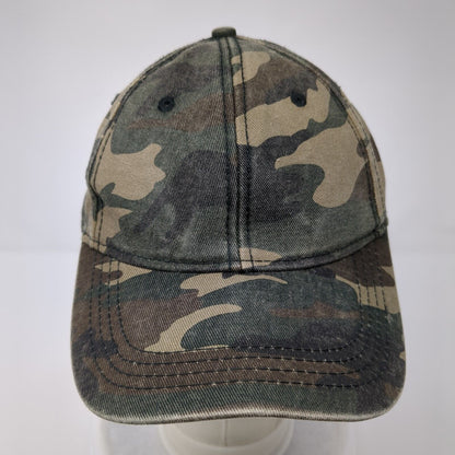 George Strapback Hat Camouflage OSFM Adjustable Vented Holes 6 Panel Blank