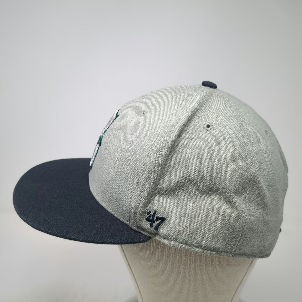 '47 Seattle Mariners Baseball Cap Gray One Size Strapback MLB AL Side Patch Hat