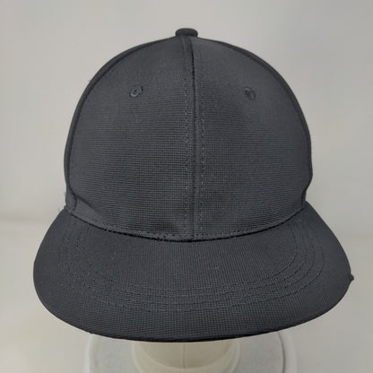 Unbranded Fitted Hat Black One Size Lightweight Vented Holes 6 Panel Blank
