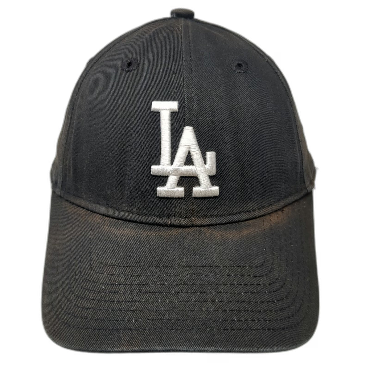 New Era MLB Los Angeles Dodgers Baseball Cap Black One Size Slideback 9FORTY Hat