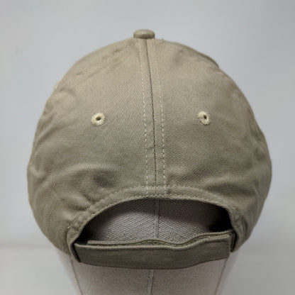 Florida Bank Strapback Hat Tan OSFA Adjustable Embroidered Vented Holes KC