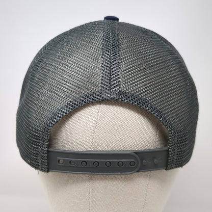 Arcadian Outfitters Trucker Hat Blue One Size Utah Fish Patch Snapback Mesh Cap