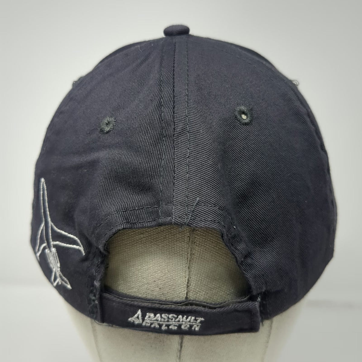 Dassault Falcon 2000LXS Baseball Cap Gray OSFM Adjustable Embroidered Jet Hat