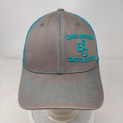 Bad Bitch Cattle Co. Snapback Mesh Back Trucker Hat Multi One Size Cheekys