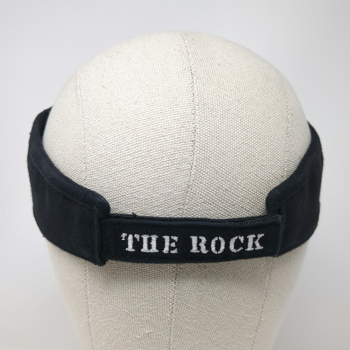 Captain Travel Visor Black One Size Alcatraz The Rock Embroidered Cotton Hat