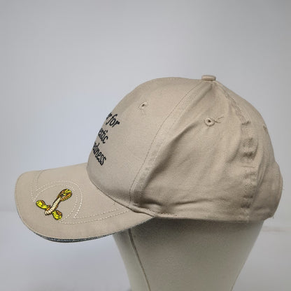NLM Center for Domestic Preparedness Hat Beige Baseball Cap One Size Logo