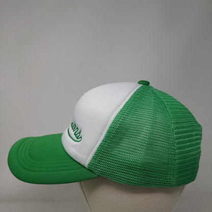 The Dubuissons Snapback Trucker Hat Green One Size Embroidered Mesh Back 5 Panel