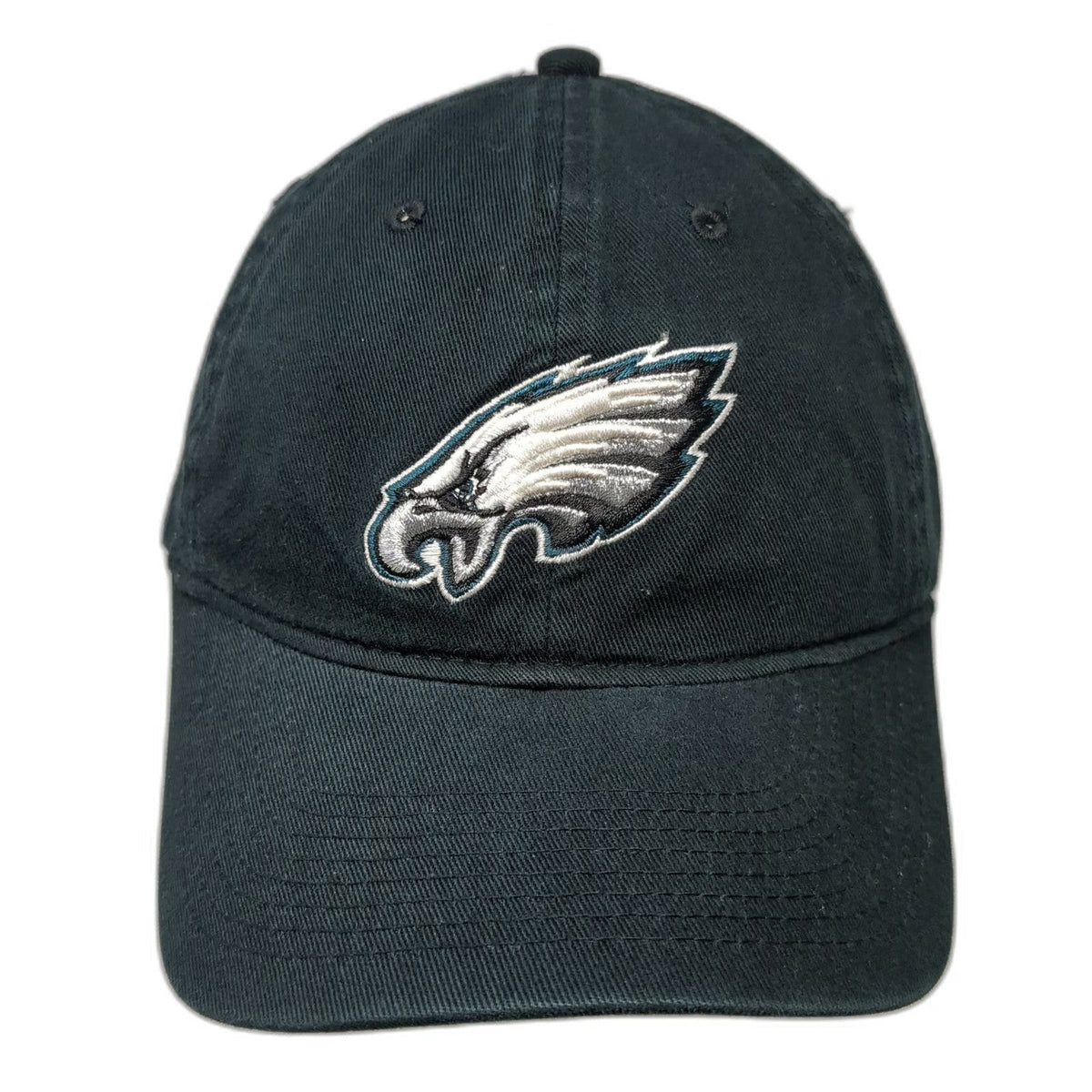 Philadelphia Eagles NFL Reebok Black One Size Slideback Green Underbrim Hat