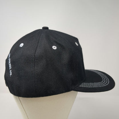 House Ten Black 5 Panel One Size Hat Nashville FGL Patch Flat Bill Snapback Bar