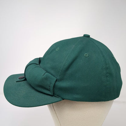 Bug Cap Snapback Hat Green One Size Padded Front Roll Made in Canada Adjustable