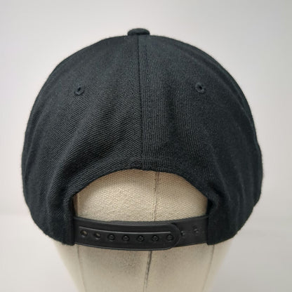 Yupoong Snapback Black One Size Heartland Barber Worcester MA Hat Green Bottom