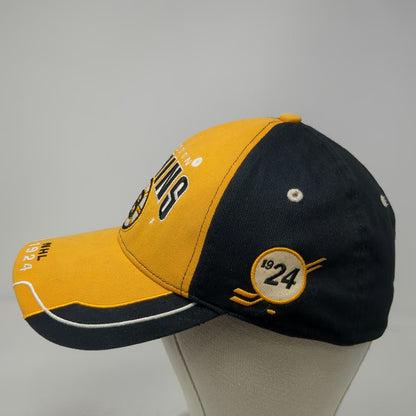 Boston Bruins NHL Old Time Hockey Baseball Cap Yellow Black One Size Logo 1924