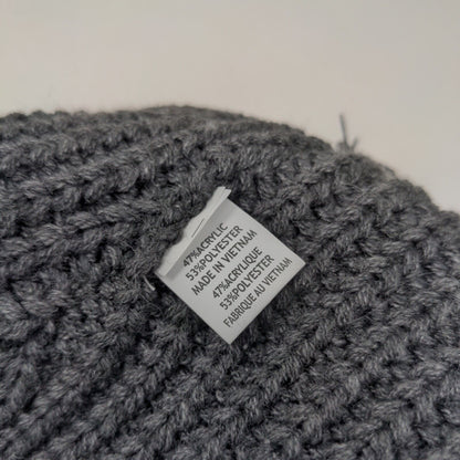 NVA Compassion First Hospital Men's Knit Beanie Hat Cap Gray Embroidered Logo