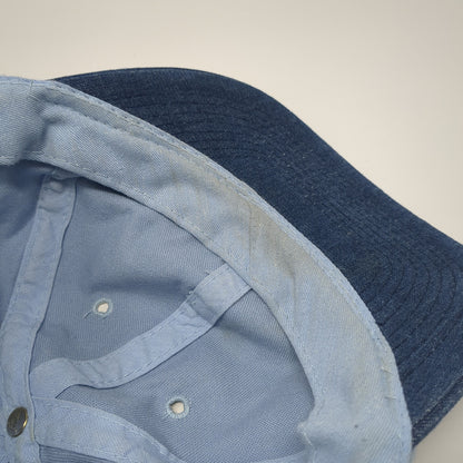Otto Snapback Hat Blue One Size Adjustable Colorblock Vented Holes 6 Panel Blank