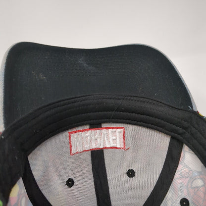 Marvel Slideback Hat Multicolor One Size Adjyustable Chibis Characters 6 Panel