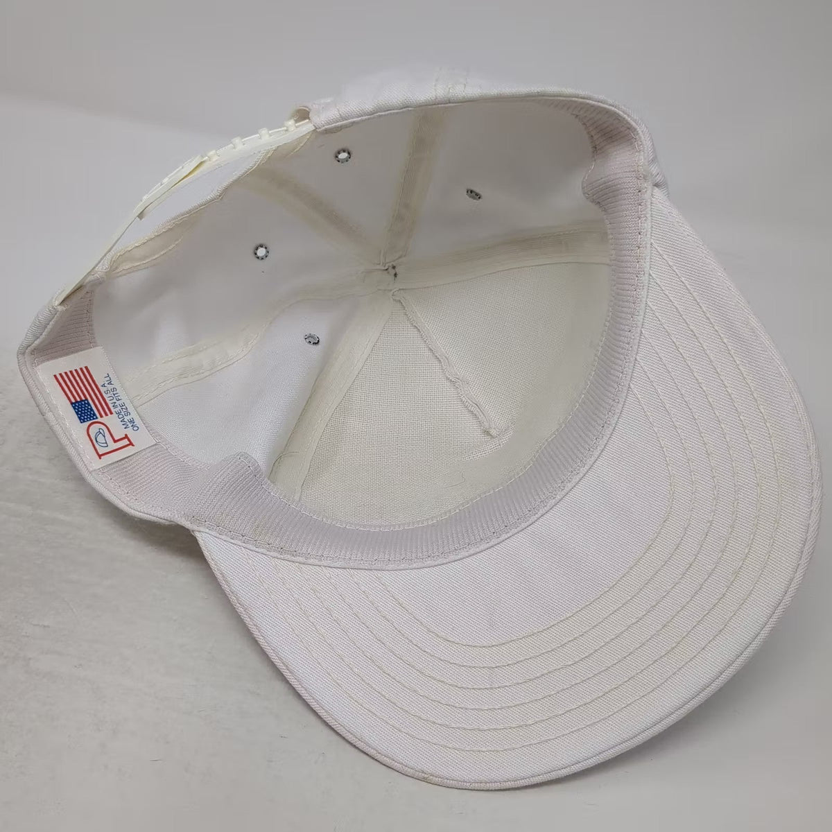 White Idaho Centennial 1890-1990 Postage Stamp 5 Panel Snapback Hat OS Vintage