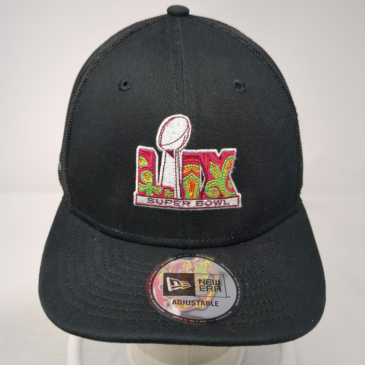 NFL Super Bowl LIX New Era Trucker Hat Black One Size FanDuel Logo Mesh Snapback