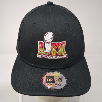 NFL Super Bowl LIX New Era Trucker Hat Black One Size FanDuel Logo Mesh Snapback
