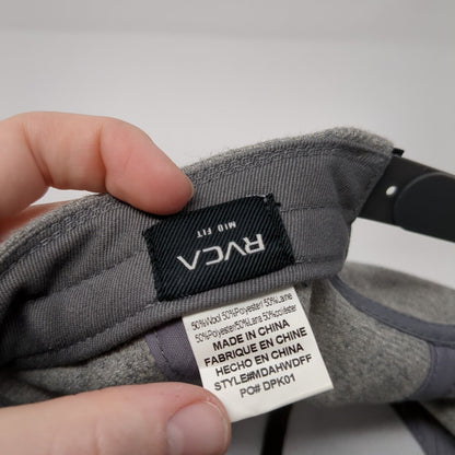 RVCA The Balance Of Opposites Patch Snapback Hat Gray One Size Mid Fit