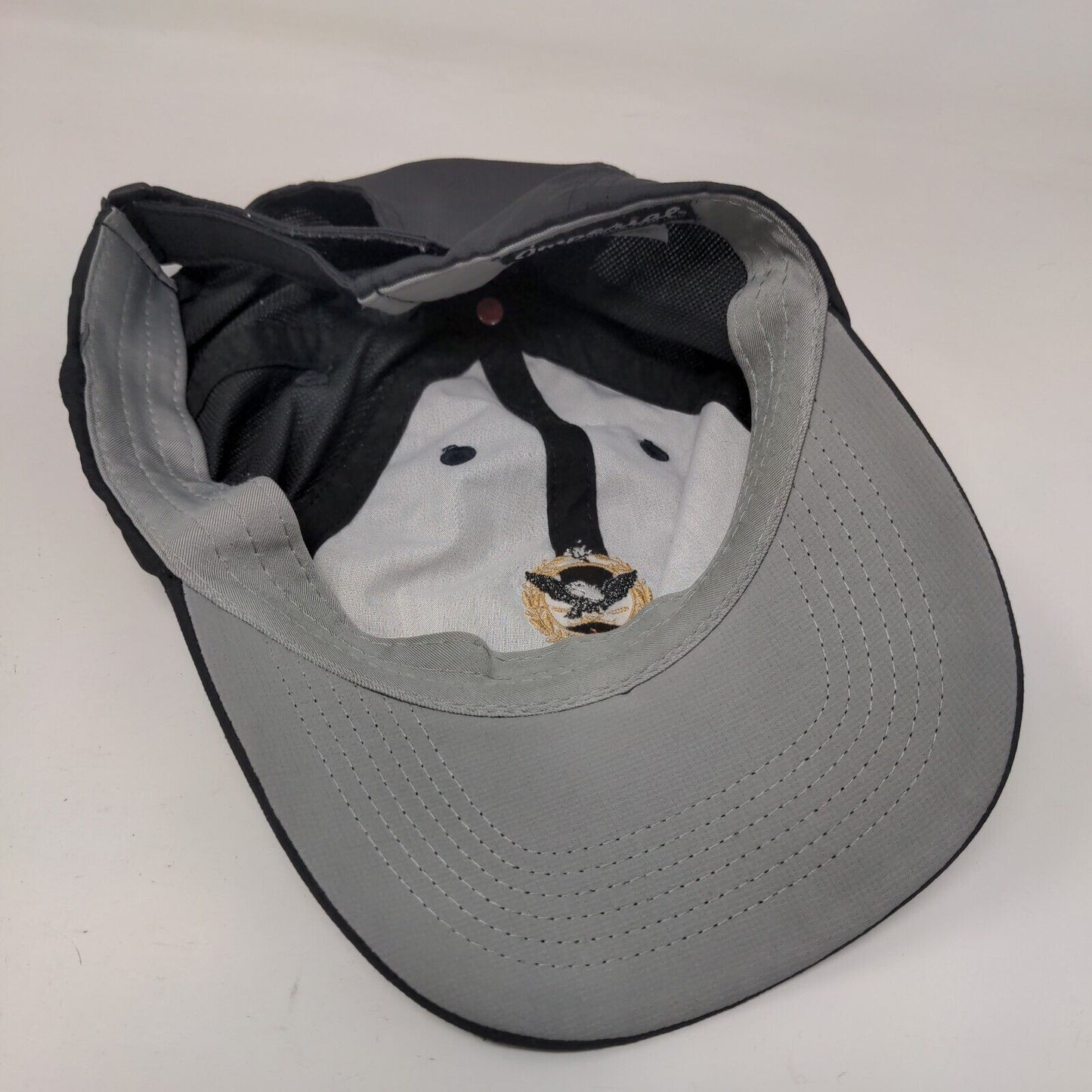 Imperial Strapback Hat Black OSFA Adjustable Embroidered Imperial