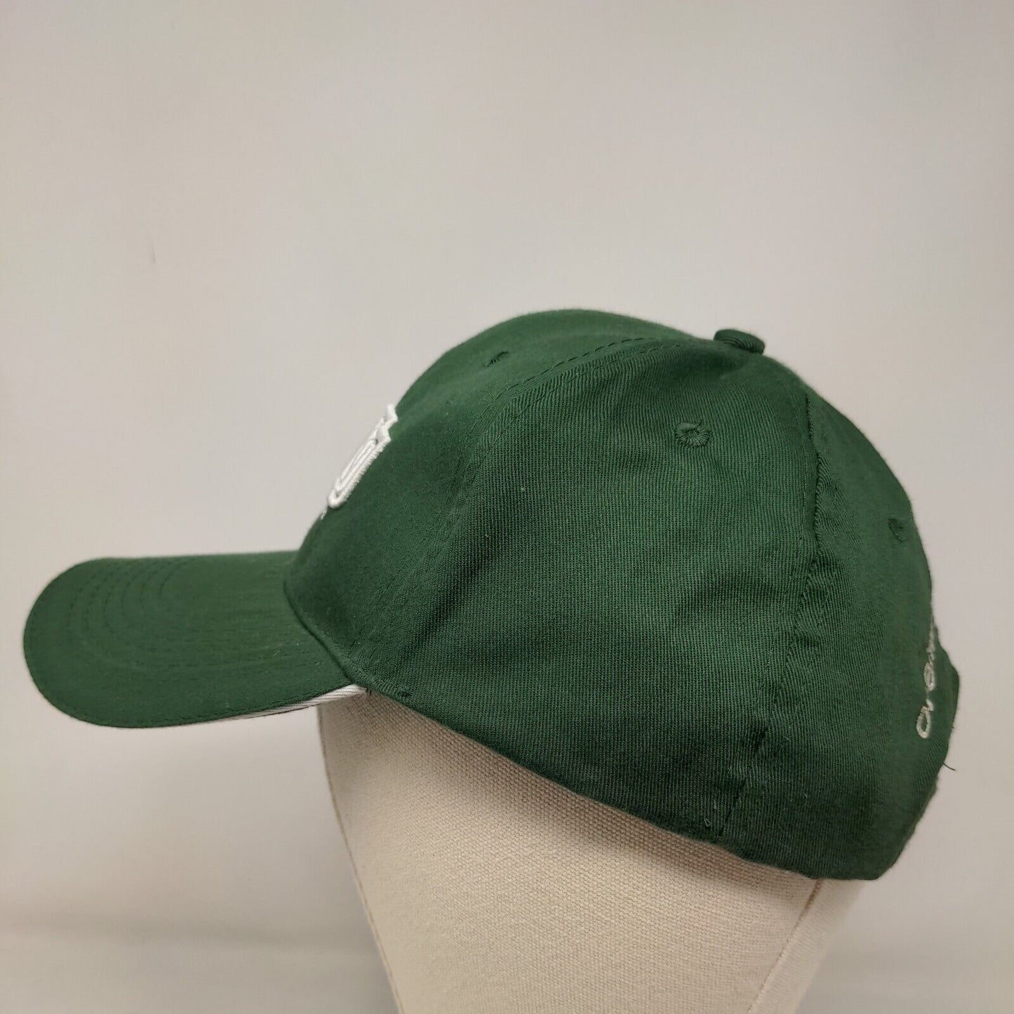 O'Reily Auto Parts Men's Strapback Hat Green Embroidered Logo Adjustable