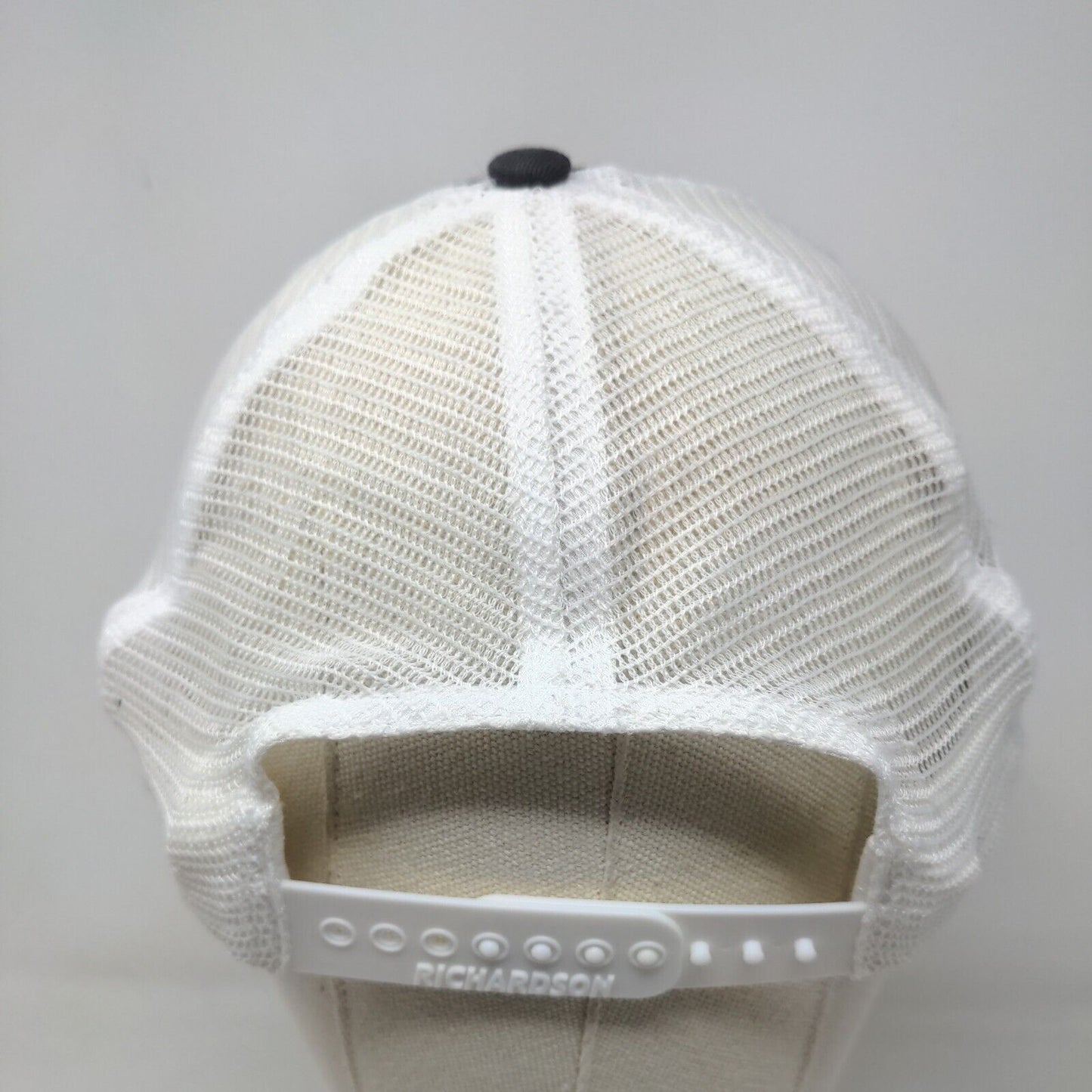 Unbranded Men's Snapback Mesh Back Hat Gray White Embroidered Christian Knights