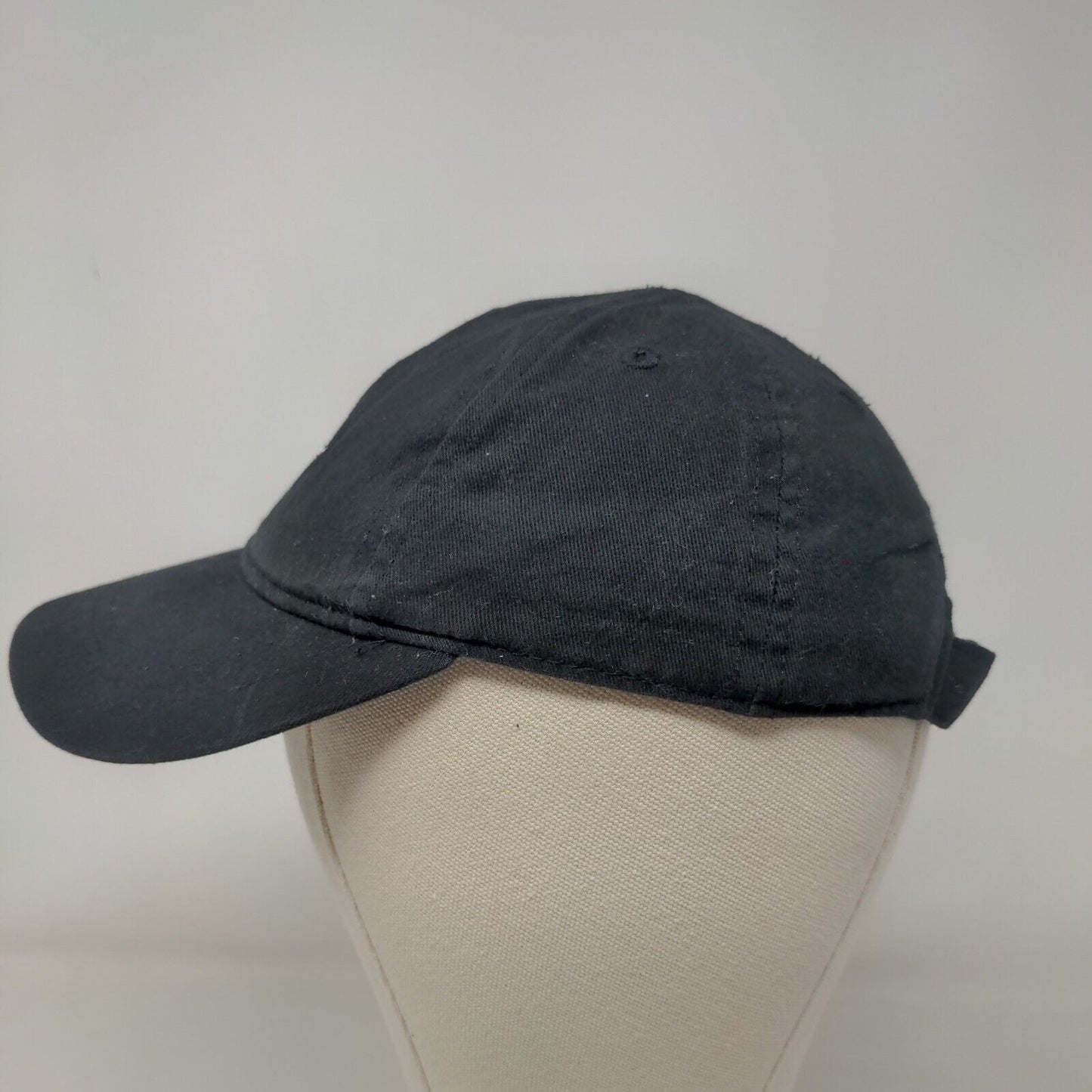 Nike Boy's Strapback Hat Black Embroidered Swoosh Logo 100% Cotton