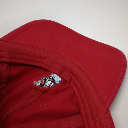 Disney Minnie Mouse Embroidered Baseball Cap Red One Size Slideback Hat Strap