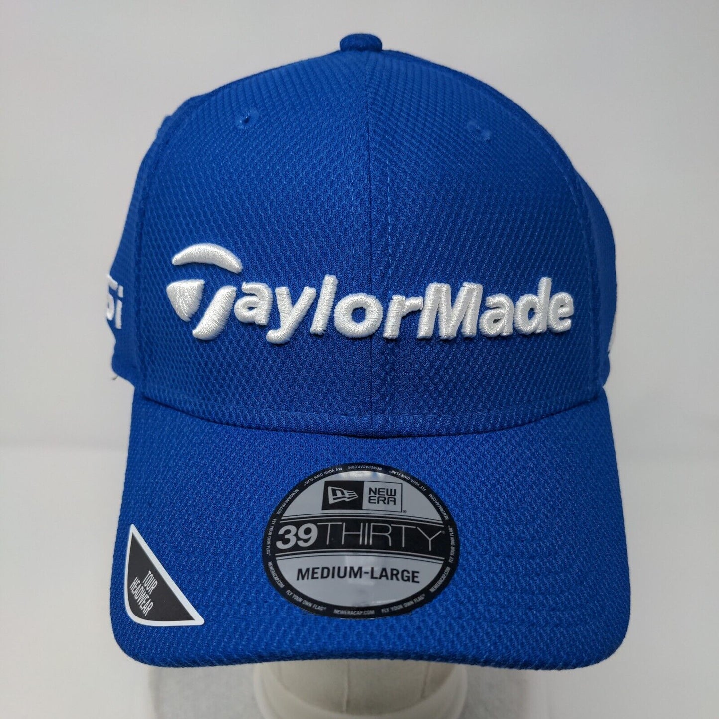 TaylorMade PSI Fitted Hat Blue M/L Embroidered 39Thirty New Era Polyester