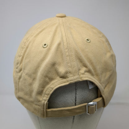 Roots Baseball Cap Beige One Size Embroidered Loon Bird Cotton Slideback Hat