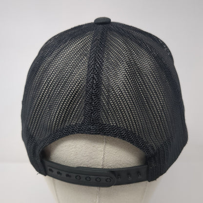 Brixton Mfg Co. Snapback Trucker Hat Black One Size Adjustable Embroidered