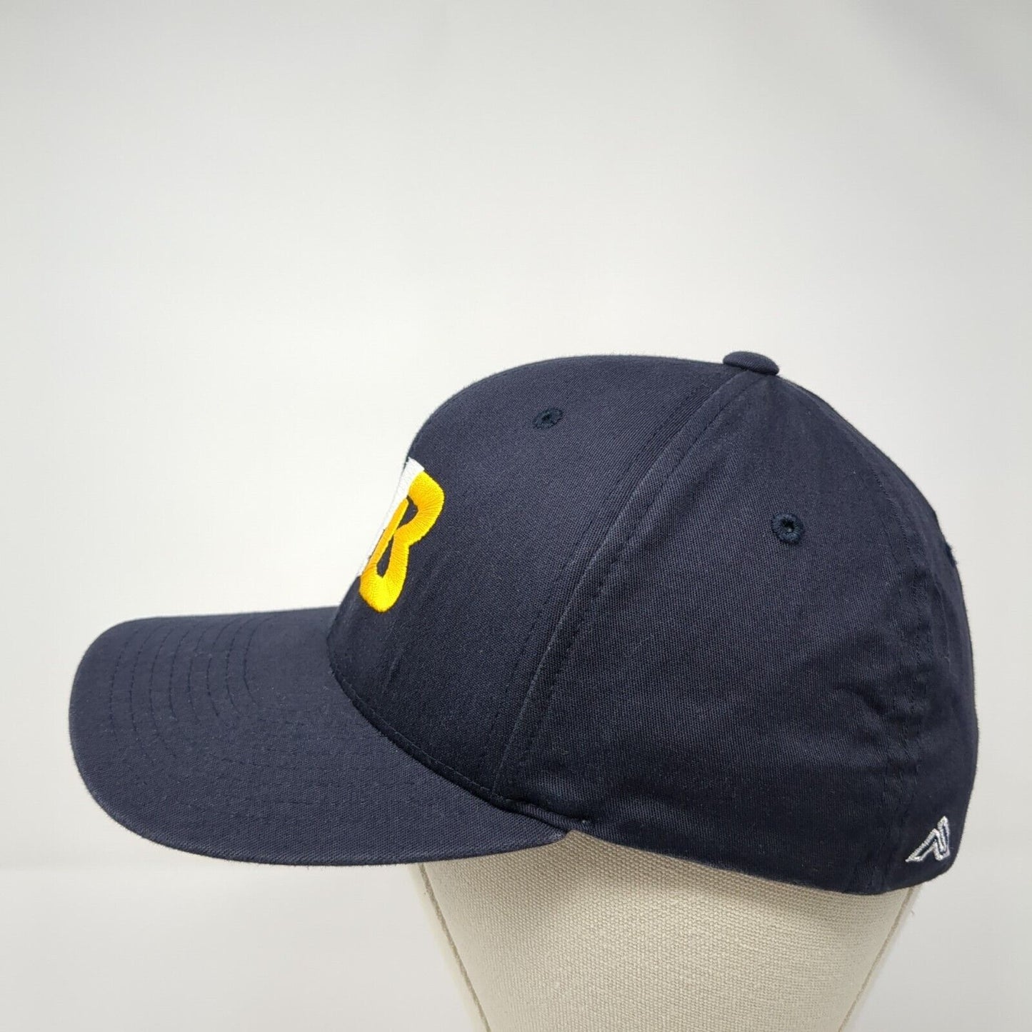 MYB Fitted Hat Blue 6 7/8-7 3/8 Flexfit Embroidered Pro Model Pacific Headwear