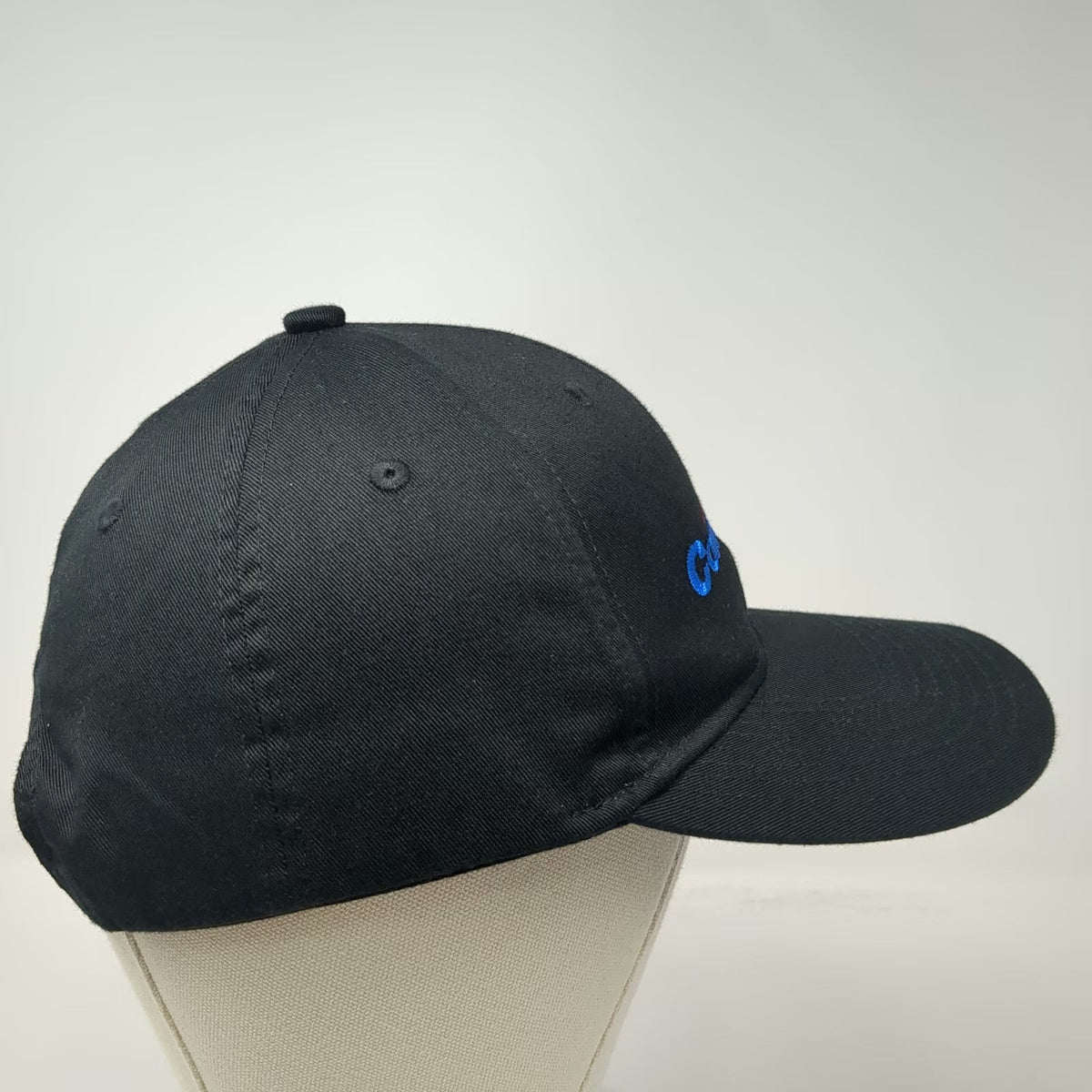 Port Authority Snapback Black One Size Contrans Embroidered Logo Baseball Hat