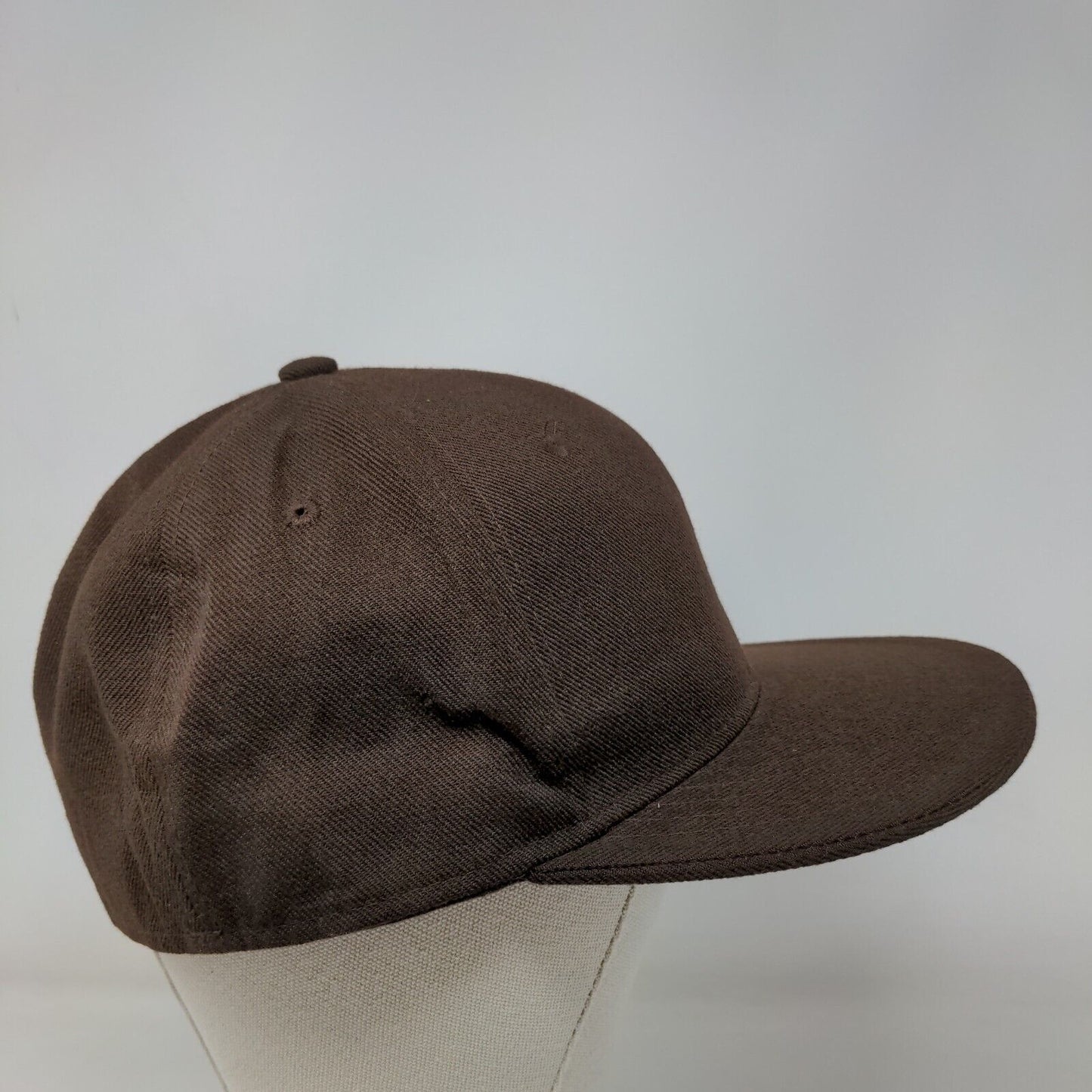 Hatco Fitted Hat Brown Size 7 3/8 Premium Original Flat Vented Holes Blank