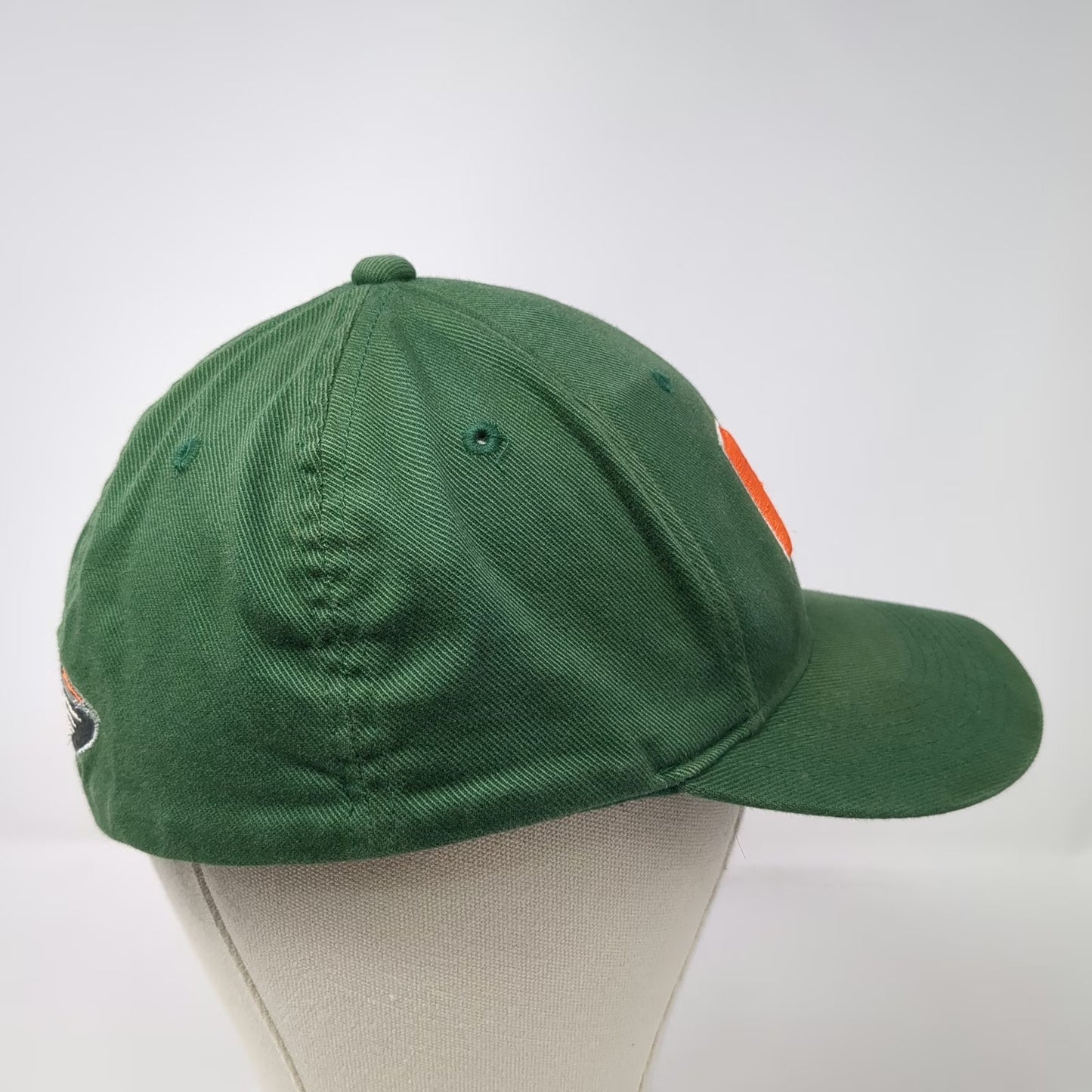 Miami Hurricanes NCAA Nike Baseball Cap Green One Size Swoosh Flex Stretch Hat