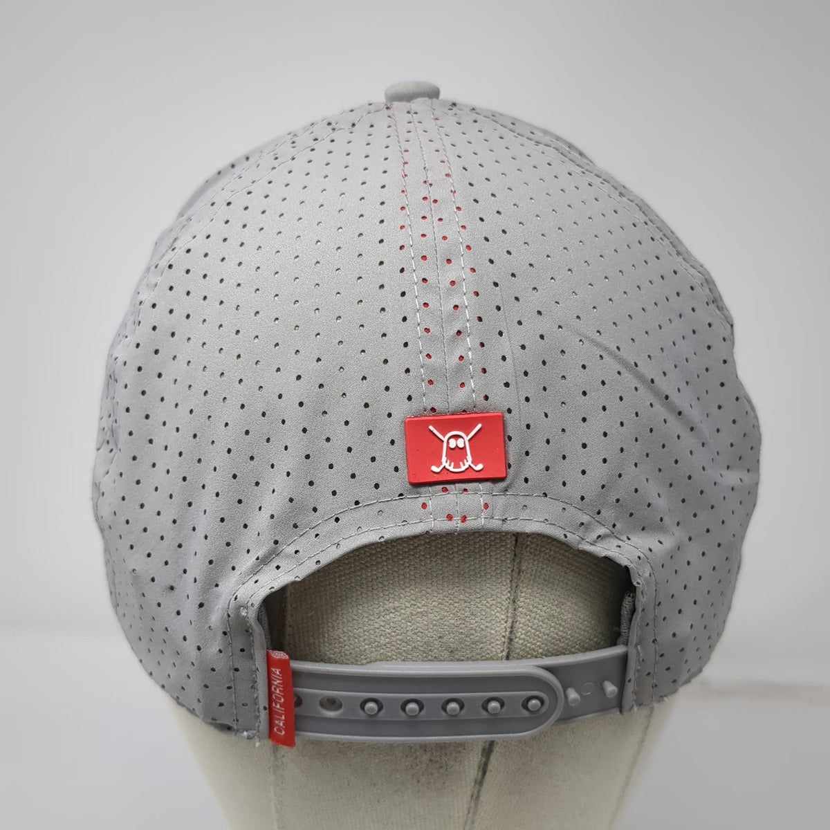 GHOST Trucker Hat Gray One Size Play Bad Fast Patch Perforated Golf Snapback Cap