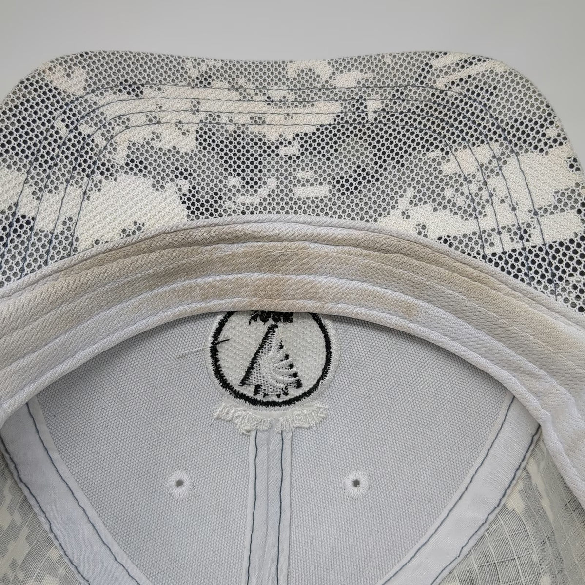 Ahead Baseball Cap Gray One Size Indian Wells Golf Resort Mesh Back Camo Hat