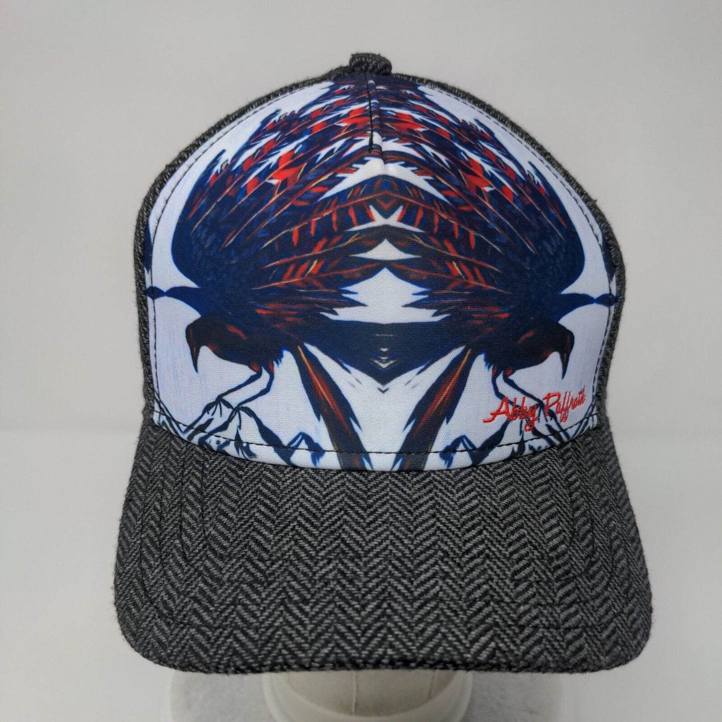 Art by Abby Paffrath Snapback Hat Multicolor OSFA Herringbone Livin Lovin Life