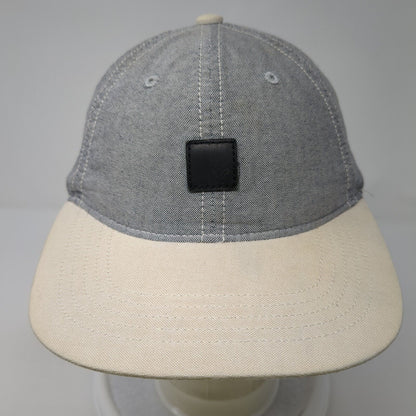 American Eagle Outfitters Patch Slideback Hat Gray One Size Leather Strap