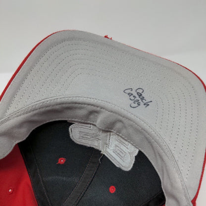 SB Strapback Hat Red Medium-Large Embroidered Letters Richardson
