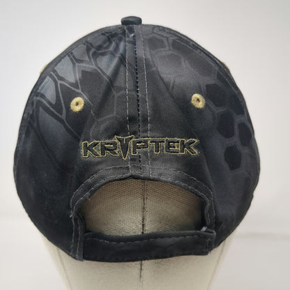 Kryptek Baseball Cap One Size Black Gray Gold Typhon Camo Spartan Helmet Hat