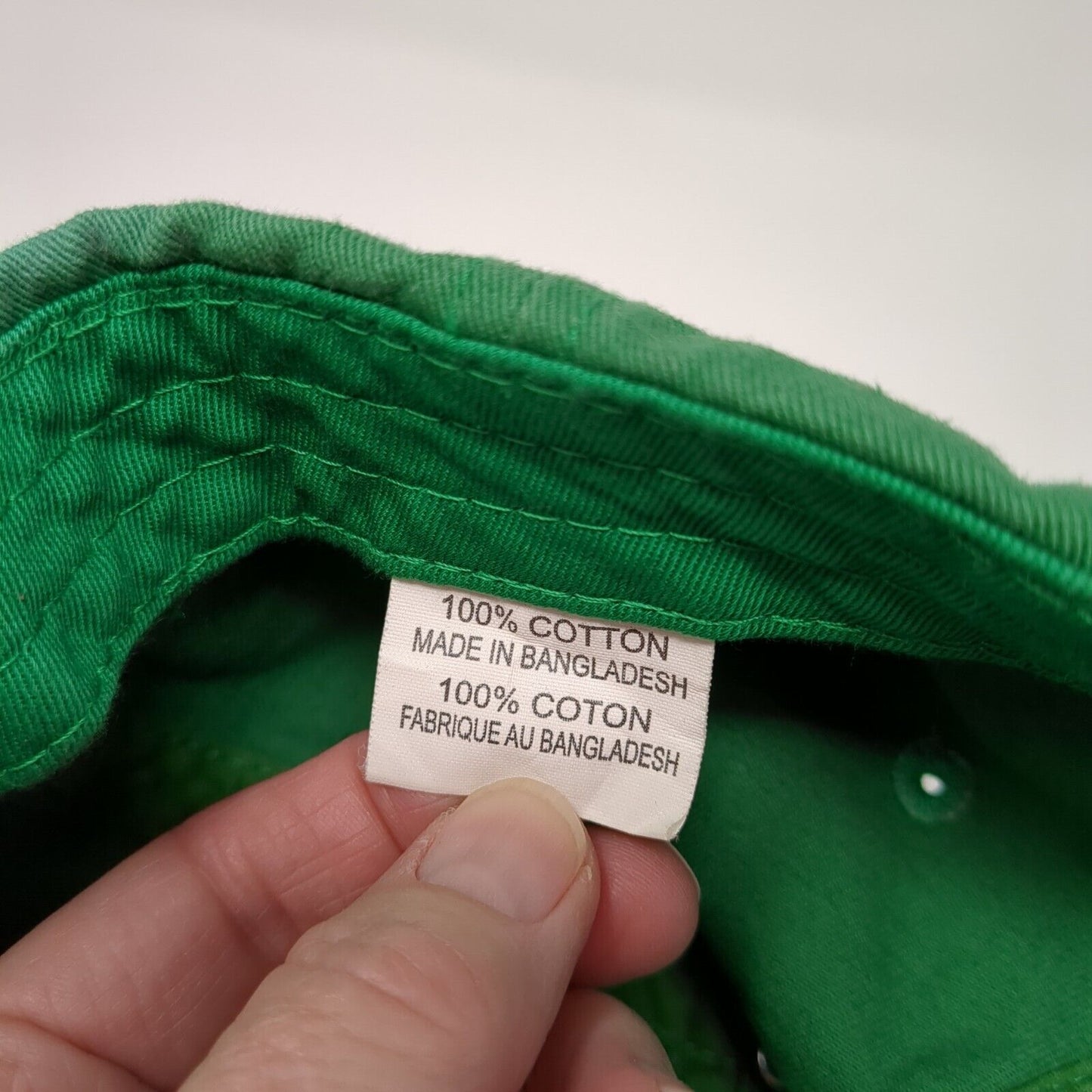 Clover Logo Patch Slideback Hat Green One Size Adjustable 6 Panel