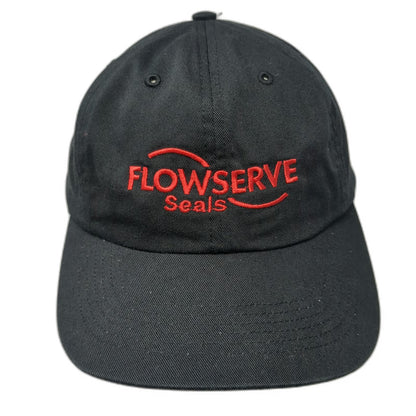 Richardson Baseball Cap Black One Size Flowserve Seals Embroidered Strapback Hat
